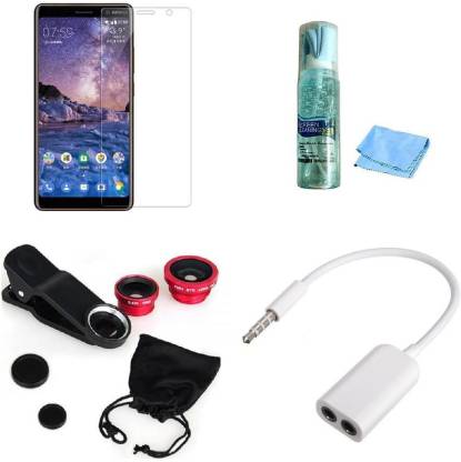 Mudshi Screen Protector Accessory Combo for Nokia 7 Plus