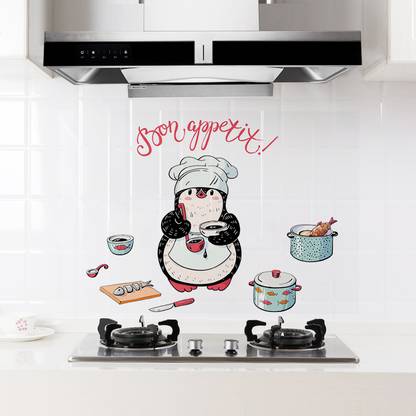 Ampire Large Wall Stickers Kitchen Self Adhesive Penguin Baby Cooking Bon Appetit Anti Oil In India - Kitchen Wall Stickers Flipkart Ampire Large Wall Stickers Kitchen Self Adhesive Penguin Baby Cooking Bon Appetit Anti Oil In India - Kitchen Wall Stickers Flipkart