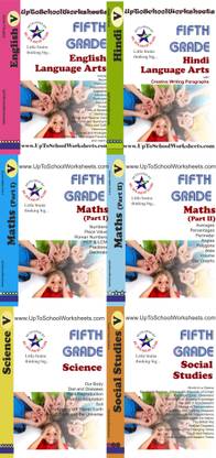 class 5 worksheets set of 6 books of workbook cbse icse with answer key english grammar worksheets maths hindi grammar with creative writing science and social studies buy class 5 worksheets set of 6 books