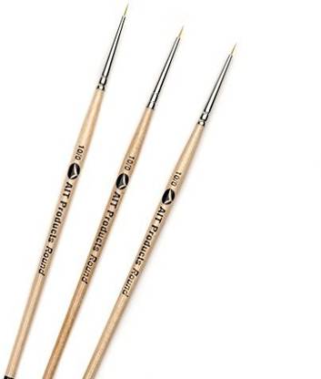 Ait Products Ait Art Round Detail Paint Brushes Size 10 0 Pack Of 3 Handmade In Usa For Trusted Performance Painting Small Details With Oi Ait Art Round Detail Paint Brushes Size