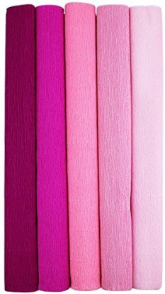 20 Inches Wide x 8ft Long Shade 601 Floristrywarehouse Crepe Paper roll 180g Coral Pink 