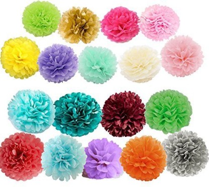 8 Tissue Poms {Any color}