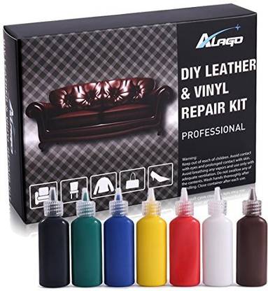 Generic Leather And Vinyl Repair Restoration Kit For Couch Car Seats Handbags Jackets Purse Boots Match Any Color Long Lasting Pack Of 30 Pieces Vinyl Repair And Restoration Kit, Leather Sofa Color Restoration Kit