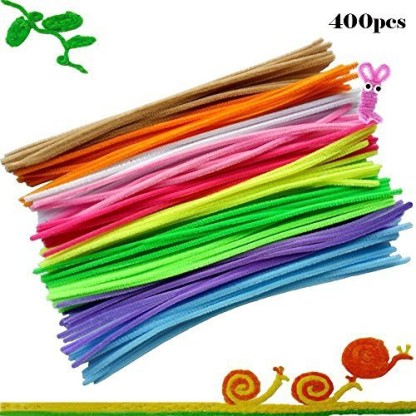 KASEMI Pipe Cleaners,1000 pcs and 20 Assorted Colors 12 inch Chenille Stems for DIY Art Creative Crafts Decorations 
