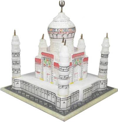 Nisha Art N Craft Pure White Marble Taj Mahal For Home Decorative Decorative Showpiece Valentine S Day