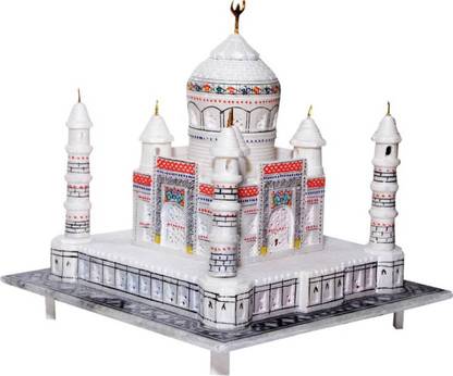 Nisha Art N Craft Pure White Marble Taj Mahal For Home Decorative Decorative Showpiece Valentine S Day