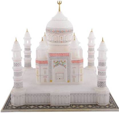 Nisha Art N Craft Pure White Marble Taj Mahal For Home Decorative Decorative Showpiece Valentine S Day