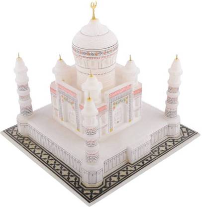 Nisha Art N Craft Pure White Marble Taj Mahal For Home Decorative Decorative Showpiece Valentine S Day