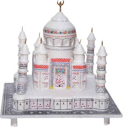 Nisha Art N Craft Pure White Marble Taj Mahal For Home Decorative Decorative Showpiece Valentine S Day