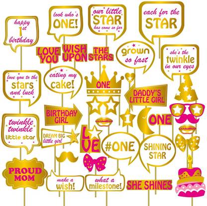 1st Birthday Photo Prop Ideas