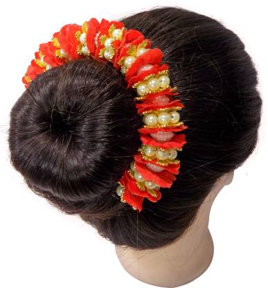 Majik Artificial Hair Gajra Flower For Bridal Hair Bharatnatyam Kuchipudi Dance  Hair Accessories For Women, Hair Accessories For Women Weddings Bun Price  in India - Buy Majik Artificial Hair Gajra Flower For