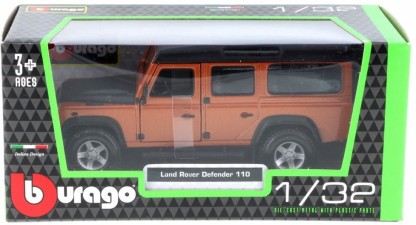 Bburago 1:47 mit Vitrine grün Land Rover Defender 110 
