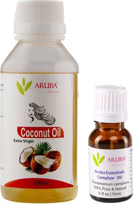 ARUBA Essentials Extra Virgin Coconut & Camphor Herbal Hair Oil (100ml + 15ml) Price in India - Buy ARUBA Essentials Extra Virgin Coconut & Camphor Herbal Hair Oil (100ml + 15ml) online ARUBA Essentials Extra Virgin Coconut & Camphor Herbal Hair Oil (100ml + 15ml) Price in India - Buy ARUBA Essentials Extra Virgin Coconut & Camphor Herbal Hair Oil (100ml + 15ml) online