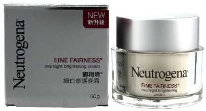 neutrogena fine fairness night cream