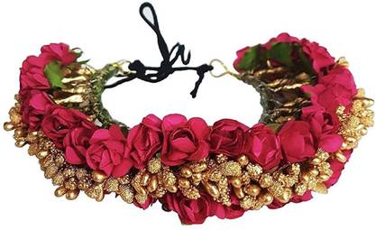 AASA Artificial Veni Hair Stone Gajra, South Indian Flowers Bridal Hair Hajra Accessories, Pink Golden Hair Accessory Set Price in India - Buy AASA Artificial Veni Hair Stone Gajra, South Indian Flowers AASA Artificial Veni Hair Stone Gajra, South Indian Flowers Bridal Hair Hajra Accessories, Pink Golden Hair Accessory Set Price in India - Buy AASA Artificial Veni Hair Stone Gajra, South Indian Flowers