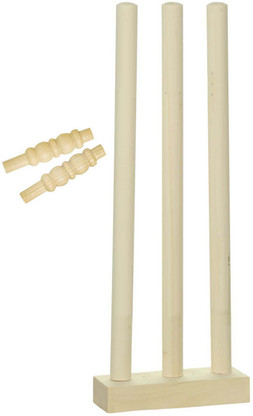 Details about   Arnav Wooden Stumps White Colour 4 pcs  With Two Bails-8fA 