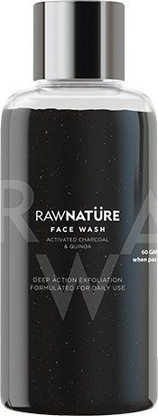 raw nature charcoal face wash