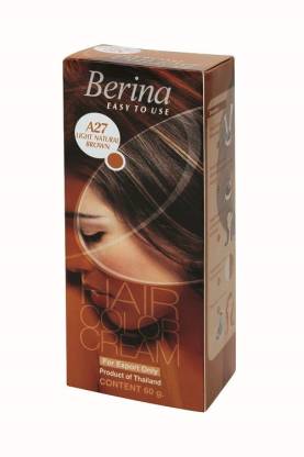 Berina Light Natural Brown Hair Color Cream , Light Natural Brown - Price  in India, Buy Berina Light Natural Brown Hair Color Cream , Light Natural  Brown Online In India, Reviews, Ratings