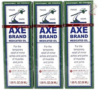 2 AXE BRAND Medicated Oil 5Ml Universal Cold Headache Muscular Pain