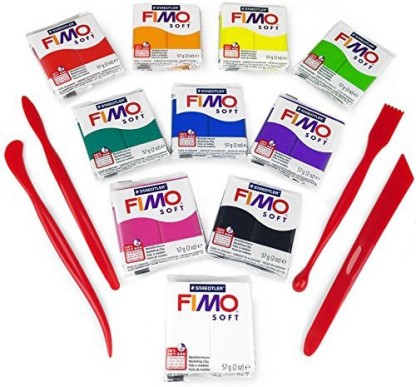 FIMO Steadtler Fimo Soft and Effect Polymer Clay  Pack 6x 57 g Multicolour Blocks 