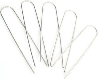 Anchor Pins U-Shaped Garden Securing Pegs for Anchoring Tents Landscape Fabric. 6 Garden Stakes/Spikes/Pins/Pegs UPlama 100PCS Garden Anti-Rust Galvanized Ground Staples Landscape Sod Stakes 
