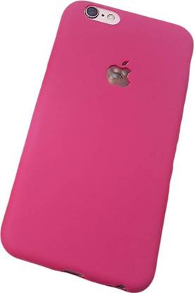 Midkart Back Cover For Iphone 6 6s Matte Hot Pink Logo Cut Soft Silicone Hybrid Case Camera Lens Protection Midkart Flipkart Com