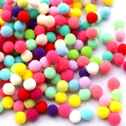mærke automatisk Merchandising IDREAM 10mm Mixed Colour Pompom Soft Pom Pom Balls For DIY Accessories  (Pack of 500) - 10mm Mixed Colour Pompom Soft Pom Pom Balls For DIY  Accessories (Pack of 500) . shop