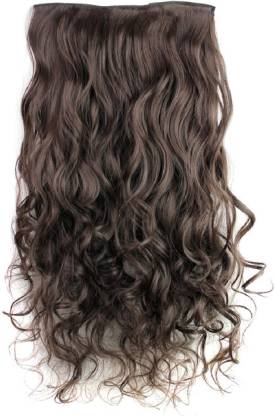 HAVEREAM Brown curly Hair Extension