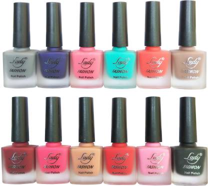 Lady FASHION Velvet Matte Nail Polish (Set of 12 Nail Polish)  Red,Grey,Turrquoise,Purple,Nude,Red,Pink,Pink,Red,Black,Pink,Nude - Price  in India, Buy Lady FASHION Velvet Matte Nail Polish (Set of 12 Nail Polish)  Red,Grey,Turrquoise,Purple,Nude,Red,Pink ...