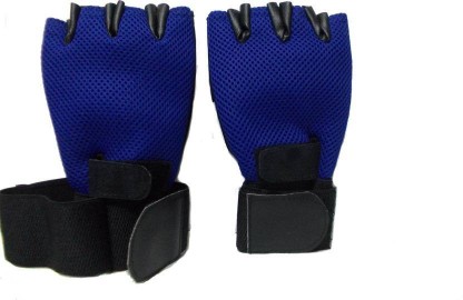 blue workout gloves