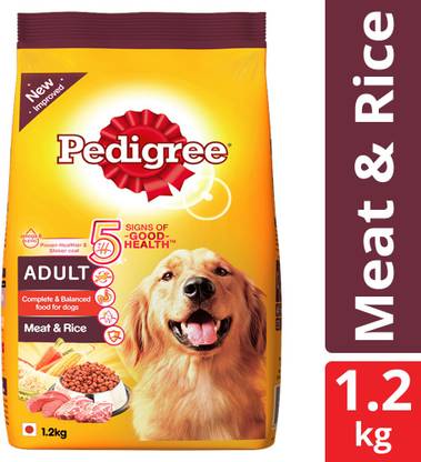 Pedigree Dry Dog Food Chicken & Rice, For Senior Dogs 1.2 Kg