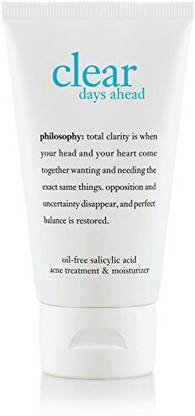 Philosophy Clear Days Ahead Oil Free Salicylic Acid Acne Treatment And Moisturizer 2 Ounce Price In India Buy Philosophy Clear Days Ahead Oil Free Salicylic Acid Acne Treatment And Moisturizer 2 Ounce Online