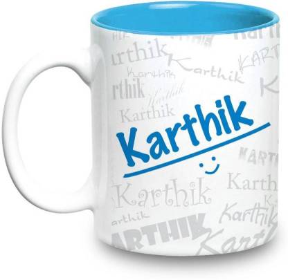 Lof Karthik Name Gift Ceramic Inside Blue Gifts For Birthday Ceramic Coffee Mug Price In India Buy Lof Karthik Name Gift Ceramic Inside Blue Gifts For Birthday Ceramic Coffee Mug Online