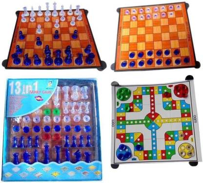 PRRO 13 In 1 Magnetic Chess Board Family Strategy & War Games Board Game