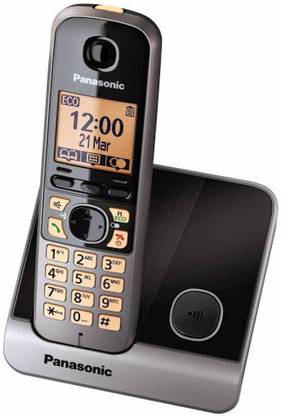 Panasonic KX-TG6711 Cordless Phone ( Hands Free Functionality, Low Radiation ) Cordless Landline Phone  (Black)