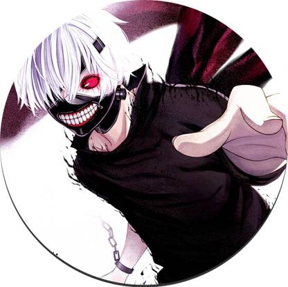 CRAZYINK MPADROUND-Anime Devil Boy Smiling Mousepad - CRAZYINK : CRAZYINK MPADROUND-Anime Devil Boy Smiling Mousepad - CRAZYINK :