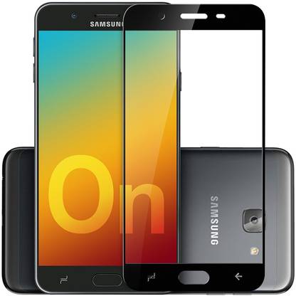 blackbug tempered glass guard for samsung galaxy on7 prime black screen protector screen guard clear hd 0 3mm 2 5d