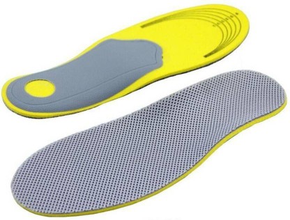 Metatarsal Heel Pain Plantar Fasciitis Orthotic Insoles Shoe Insert for Severe Flat Feet High Arch walkomfy Foot Arch Support Insoles Memory Foam Work Insoles for Men Women UK-5-24cm, Yellow 