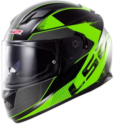 green and black motorbike helmet