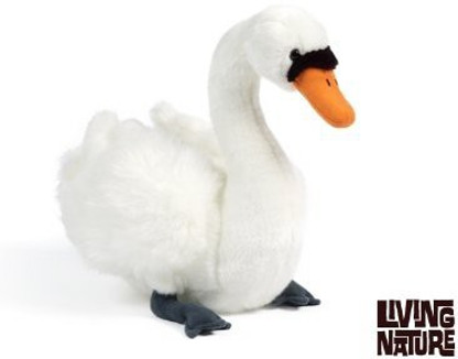white swan stuffed animal