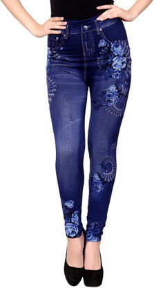 MESH Blue Jegging Price in India - Buy 