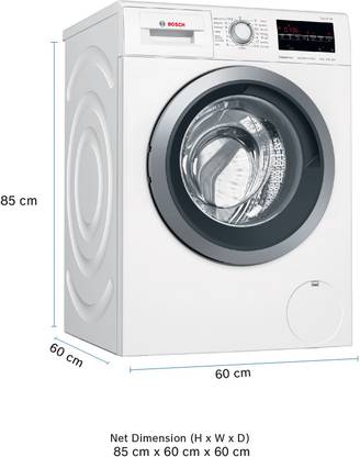 Bosch 8 kg Inverter ExpressWash Fully Automatic Front Load with In-built Heater White