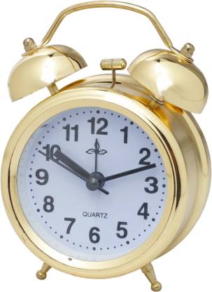 Seiko Analog golden color alarm table Clock Price in India - Buy Seiko  Analog golden color alarm table Clock online at 