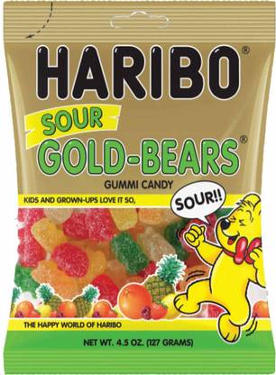 Haribo Gold-Bears Sour Gummi Candy - 127g (4.5oz) Price in ...