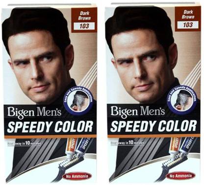 Bigen Men's Speedy Hair Colour ( 40g + 40g Each ) | Combo Pack / Set Of 2 Ammonia Free Long Lasting Hair Color , B103 - Dark Brown - Price in Bigen Men's Speedy Hair Colour ( 40g + 40g Each ) | Combo Pack / Set Of 2 Ammonia Free Long Lasting Hair Color , B103 - Dark Brown - Price in