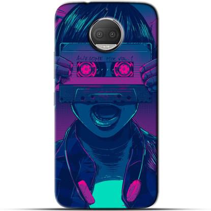 Saavre Back Cover for Cassette,Music Lover,Boy,Pink,Horror Cassette forMOTO G5S PLUS