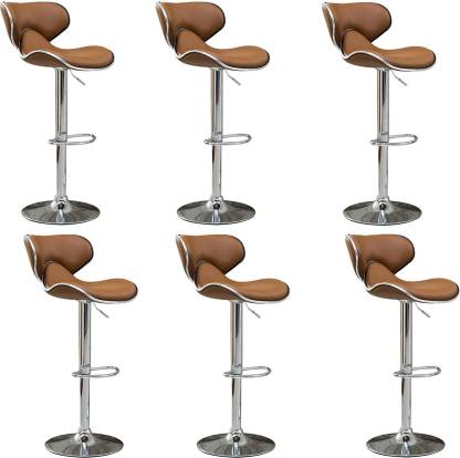 Horse Bar Stool Chair In Beige Color, Bar Stool Chairs Set Of 6