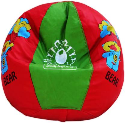 QUBIFT Cartoon Character Leatherette L Standard Kid Bean Bag Price in India  - Buy QUBIFT Cartoon Character Leatherette L Standard Kid Bean Bag online  at 