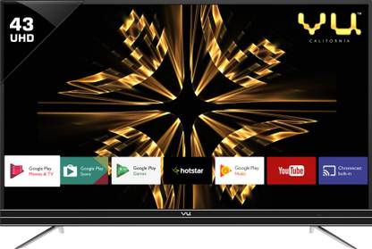 vu 109 cm 43 inch ultra hd 4k led smart android tv online at best prices in india