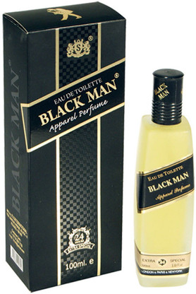 man and black perfume